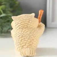 Фигурка гипс &laquo;Сова с биноклем&raquo;, 8&times;7 см, слоновая кость