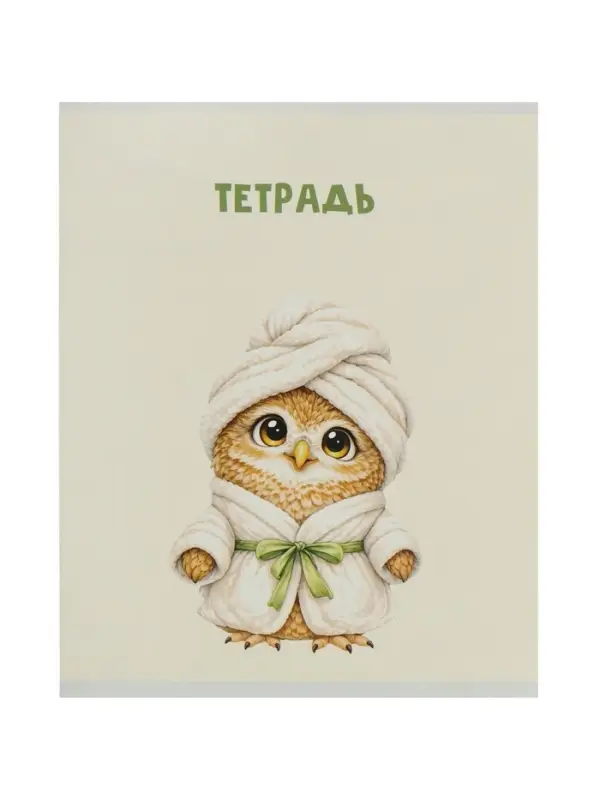 Тетрадь 36 листов в клетку Calligrata &laquo;Совушки&raquo;, блок офсет, 5 В МИКС