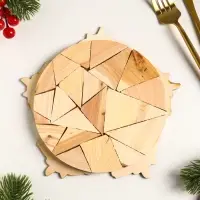 Подставка под горячее Лошадь в цветах,20см, можжевельник