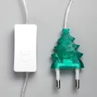 Гирлянда &laquo;Нить&raquo; 5 м с насадками &laquo;Бабочки малые&raquo;, IP20, прозрачная нить, 20 LED, свечение мульти (RG/RB), мигание, 220 В