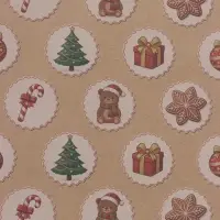 Набор упаковочной бумаги &laquo;Зимняя сказка&raquo;,4 листа, крафт, 70 &times; 100 см