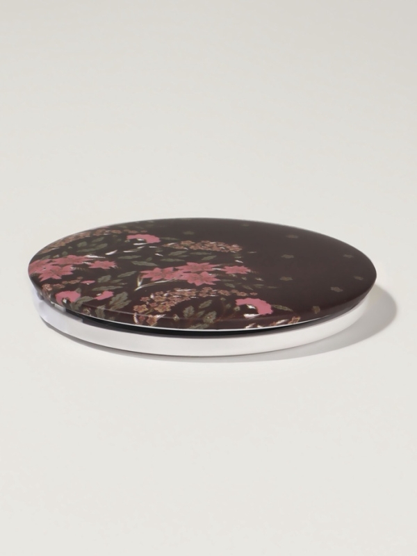 Зеркало складное «Цветы», d = 7,5 см, цвет МИКС