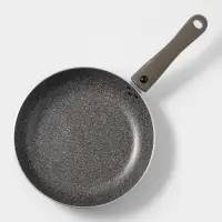 Сковорода Onyx, d=24 см, съёмная ручка, стеклянная крышка, антипригарное покрытие, алюминий, серая