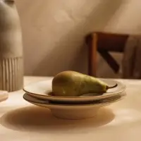 Тарелки для пасты SL Home &laquo;Леггеро&raquo;, 160 мл, d=21.8 см, набор 2 шт., фарфор, бежевые