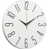 Часы настенные d=30см, корпус  белый+черный Классика арт.3010-001