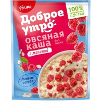 Каша Увелка овсяная с малиной 40гх20шт/уп