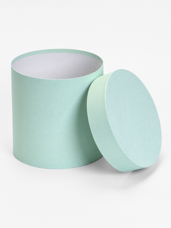 Шляпная коробка, мятная , 20 х 20 см