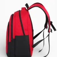 Рюкзак, водонепроницаемое дно, 2 отделения, 3 кармана, 31&times;14.5&times;45 см, красный