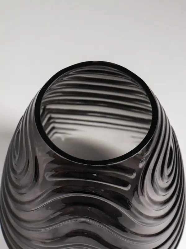 Ваза для цветов &laquo;Флер&raquo;, 19.5&times;16 см, стекло, серая