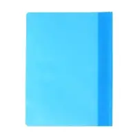 Папка-скоросшиватель Calligrata, А4, 120 мкм, голубая, прозрачный верх