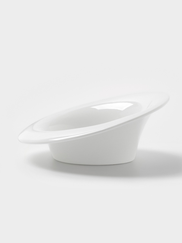 Тарелка Hanna Knövell, 20.3×17.8 см, фарфор, белая