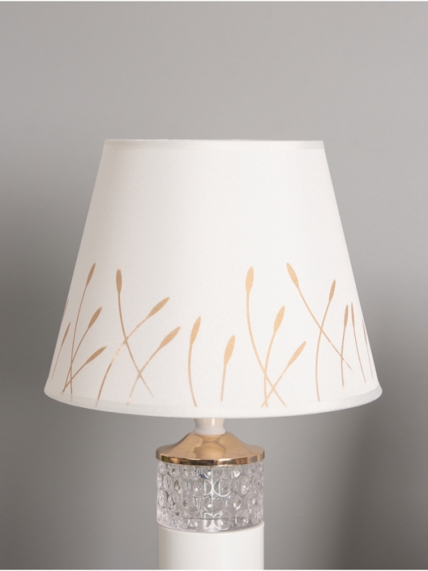 Лампа настольная «Рим» 1х40Вт Е27 + ночник 3Вт белый/золото 24.5,24,5.43см Лампа настольная «Рим» 1х40Вт Е27 + ночник 3Вт белый/золото 24.5,24,5.43см