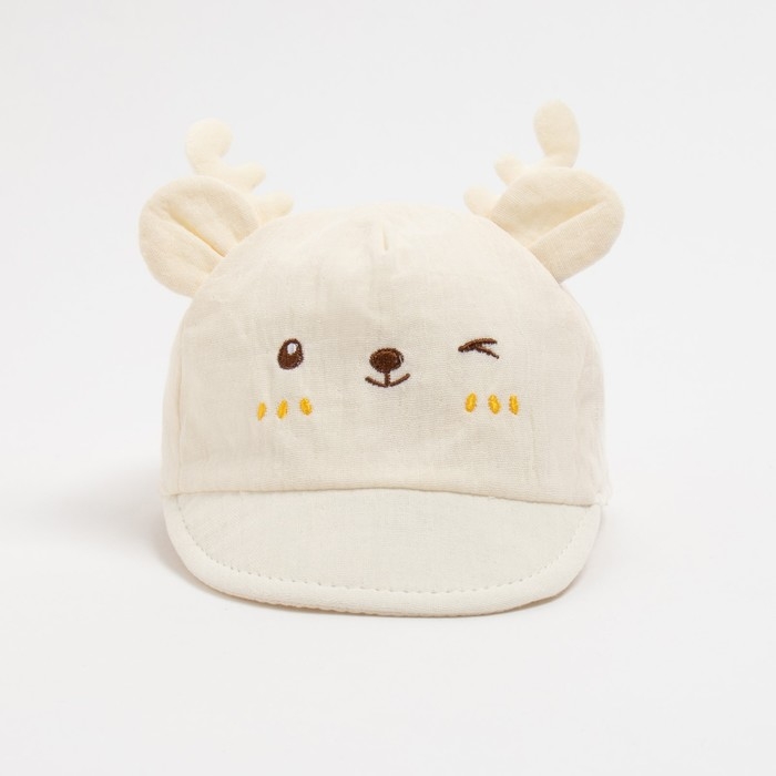 Кепка детская MINAKU, размер 40-42, цвет бежевый Кепка детская MINAKU, размер 40-42, цвет бежевый