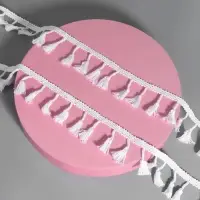 Тесьма декоративная &laquo;Бахрома&raquo;, 45 мм, 10&plusmn;1 м, белая