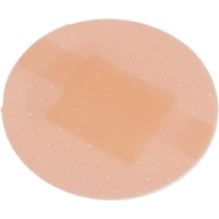 Лейкопластырь бакт. 2,2см круг полимер. телес.1000шт/упLEIKO