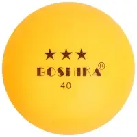 Мяч для настольного тенниса BOSHIKA 3***, PP, цвет оранжевый
