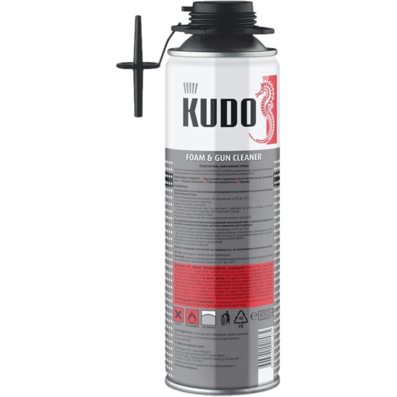 Очиститель монтажной пены KUDO FOAM&GUN CLEANER 650 мл KUPP06C