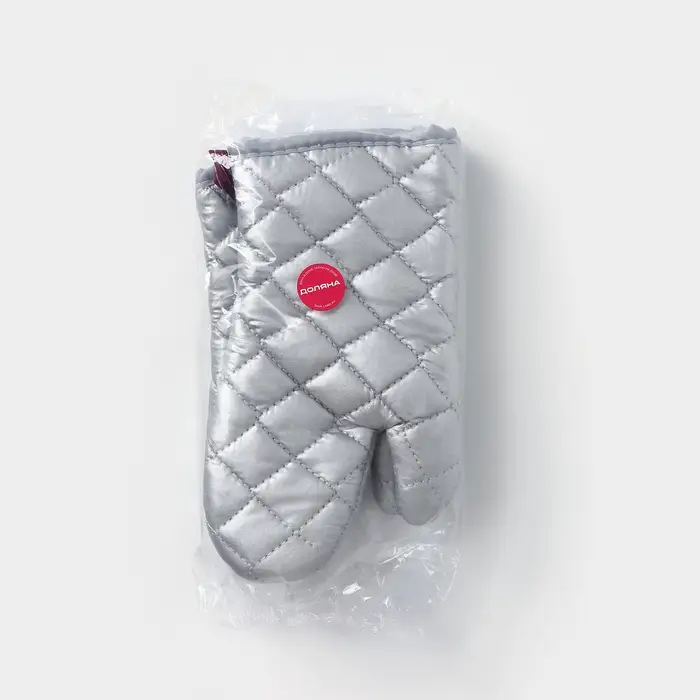 Набор прихваток Доляна &laquo;Профи&raquo;, 2 шт., 30&times;16&times;2 см, полиэстер, серый