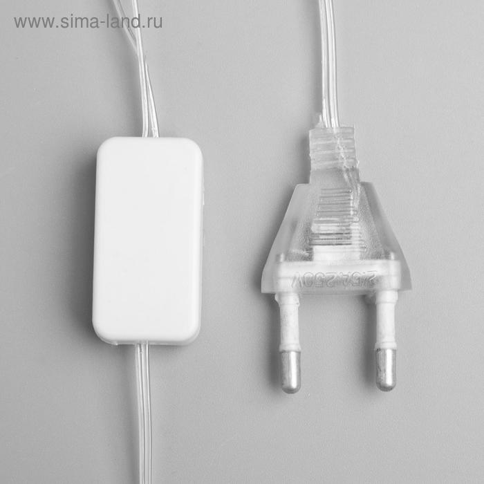 Светодиодная верхушка на ёлку «Звезда белая» 16 см, 10 LED, провод 2 метра, 220 В, свечение мульти Светодиодная верхушка на ёлку «Звезда белая» 16 см, 10 LED, провод 2 метра, 220 В, свечение мульти