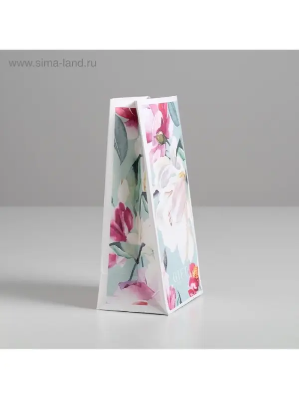 Пакет подарочный без ручек &laquo;Gift for you&raquo;, 10 х 19.5 х 7 см