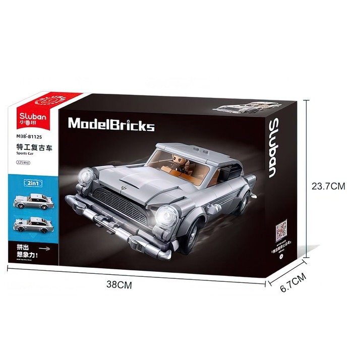 Конструктор машина Sluban Модельки, 323 детали, 6+ Конструктор машина Sluban Модельки, 323 детали, 6+