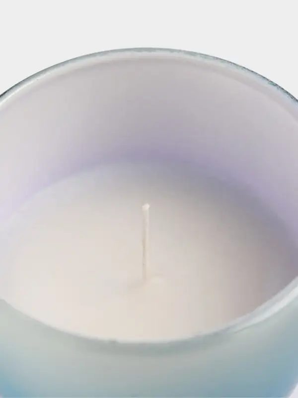 Свеча ароматическая в стеклянном подсвечнике 85 г, снежная зима