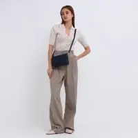 Сумка женская мессенджер на магните, 20&times;7&times;12 см, синяя