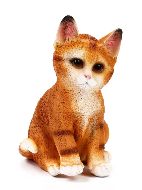 Садовая фигура из полистоуна &laquo;Полосатый Котёнок&raquo;, 20&times;14&times;12 см