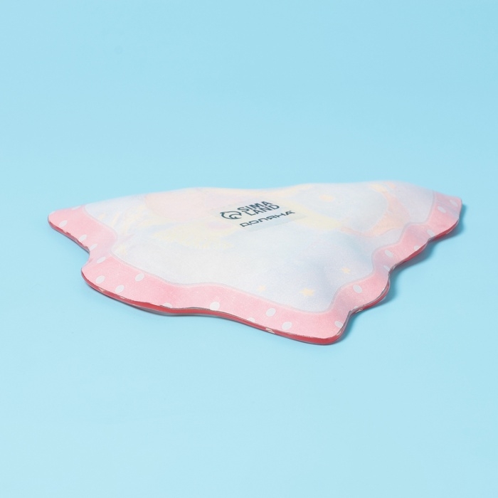 Блюдо ервировочное Доляна «Ёлочка. Поцелуй снеговика», 18×17,5 см, стекло