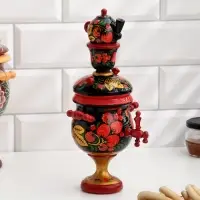 Фигура дерево &laquo;Самовар&raquo;, хохлома