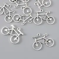 Декор металл для творчества "Велосипед с сердцами" (А15503) 2,4х3,1 см Декор металл для творчества "Велосипед с сердцами" (А15503) 2,4х3,1 см