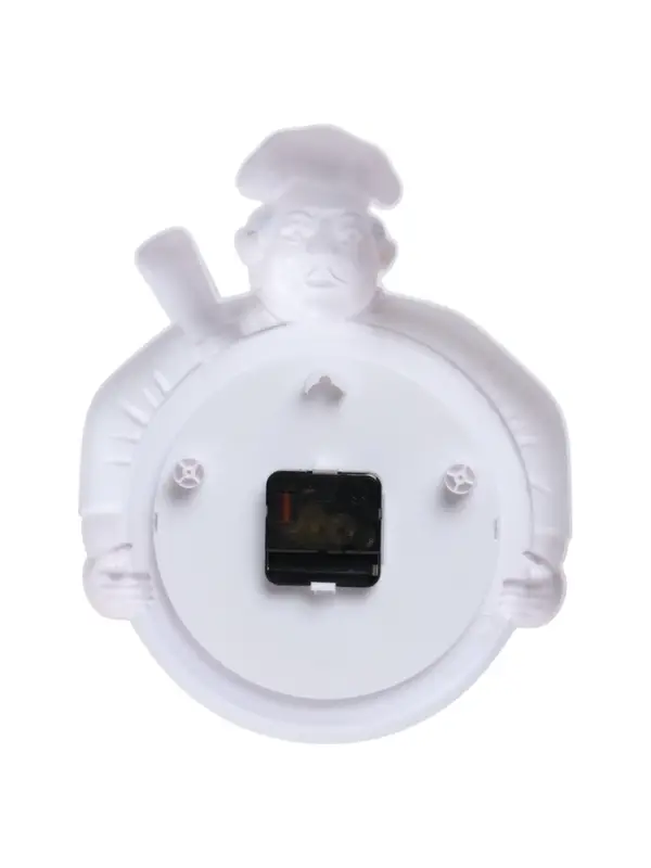 Часы настенные интерьерные &laquo;Шеф&raquo;, серия: Кухня, бесшумные, плавный ход, 29.5&times;23 см, d=16.5 см, белые