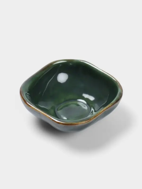 Соусник &laquo;Органика&raquo;, 7.5&times;7.5&times;3 см, керамика, зелёный