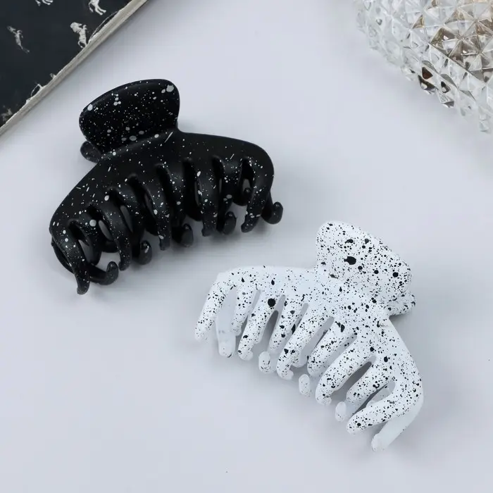 Крабик для волос «Флоранс», прямой углы, 6 см, МИКС Крабик для волос «Флоранс», прямой углы, 6 см, МИКС