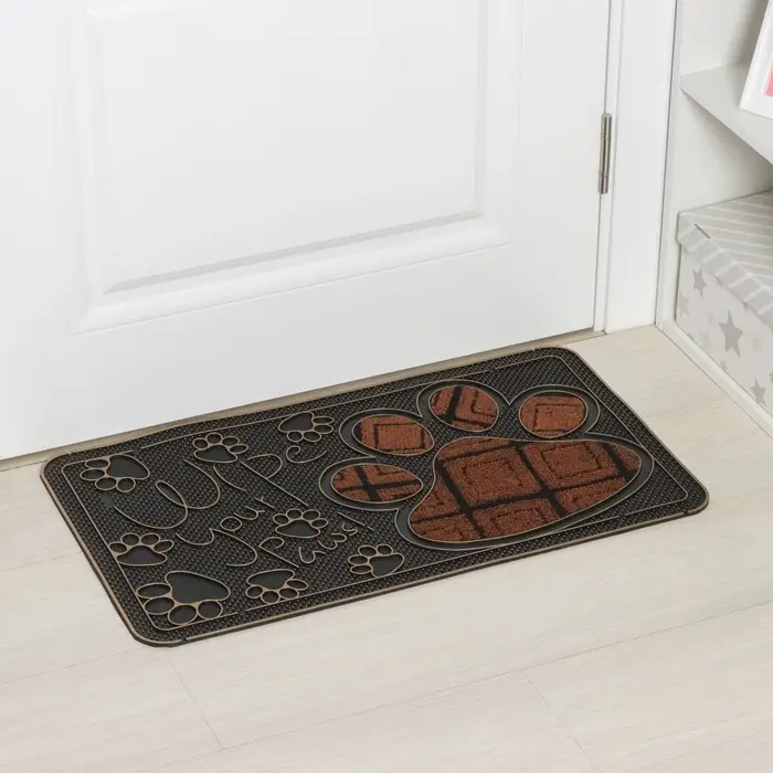 Коврик придверный Доляна &laquo;Лапка&raquo;, 40&times;70 см, МИКС