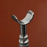 Нож поворотный для тиснения на коже, 9&times;2.7 см, цвет серебряный