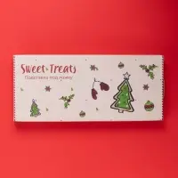 Подставка для ложки новогодняя Доляна Sweet Treats, 26.5&times;11.5 см, керамика, белая