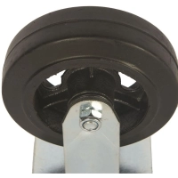 Колесо большегр. чугун FCD 63 150 мм (неповорот., пл.,&nbsp;ч/рез., роликоподш.)