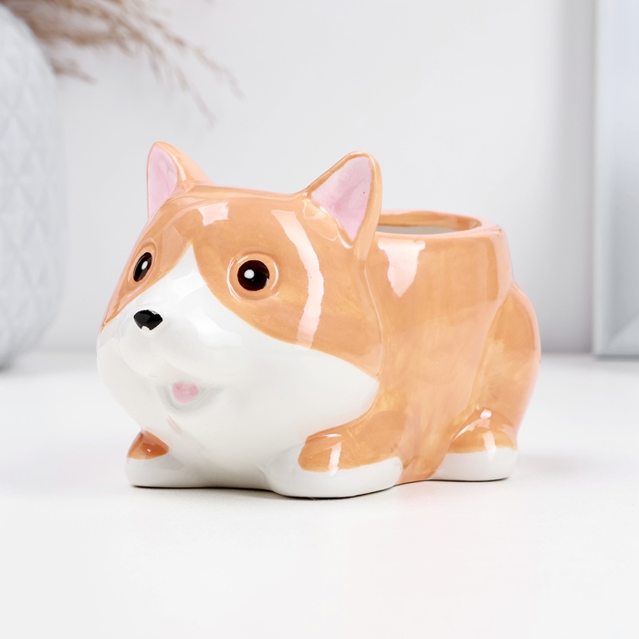 Кашпо  Кашпо "Корги" 14х9х8см