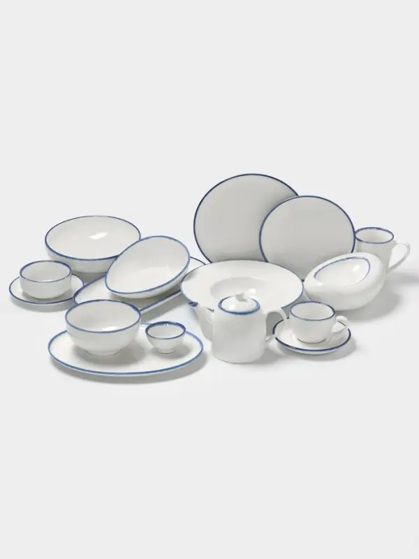 Кружка Magistro Blue Lagoon, 350 мл, фарфор, белая