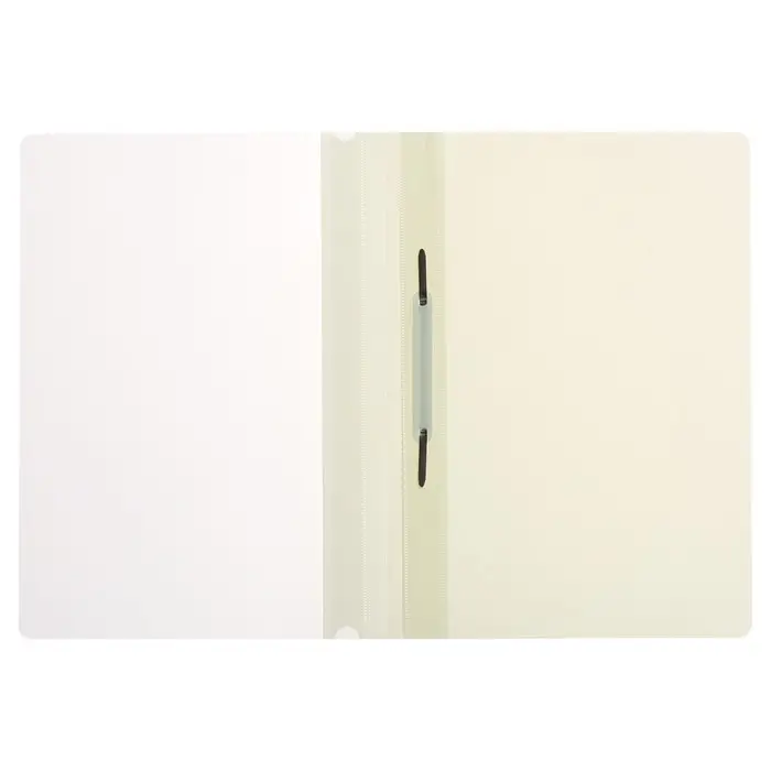 Папка-скоросшиватель Calligrata, А4, 160 мкм, "Акварель", ванильный, прозрачный верх