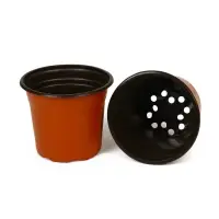 Горшок для рассады, 1.7 л, d=16 см, h=13.5 см, мягкий пластик, терракот, Greengo