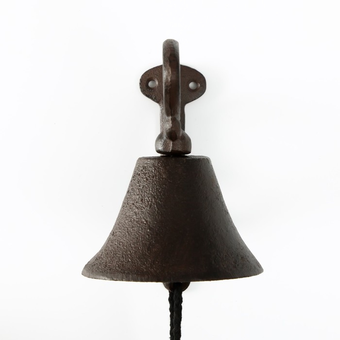 Колокол сувенирный чугун  Колокол сувенирный чугун "Добро пожаловать" 19х11х15 см