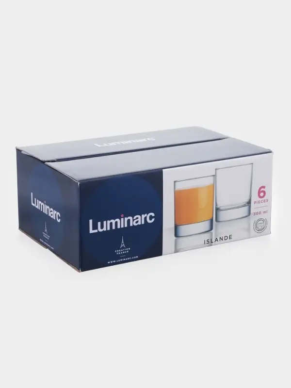 Набор стаканов Luminarc Island, 300 мл, 6 шт., стекло, прозрачный