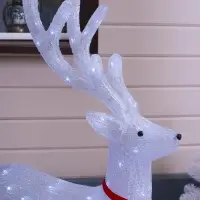 Светодиодная фигура &laquo;Олень&raquo; 70&times;115&times;25 см, акрил, 180 LED, 8 режимов, 24 В, свечение белое
