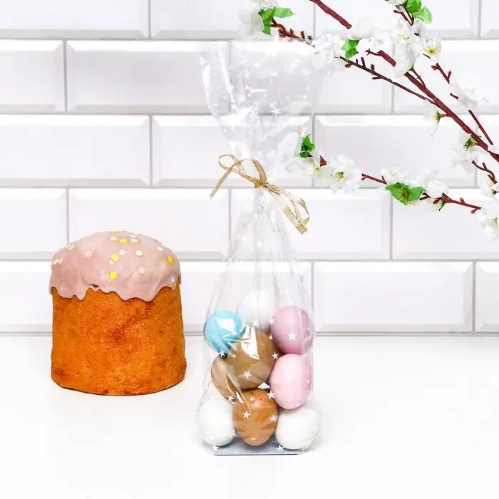 Пакет Пакет "Подарочный", с жестким дном, МИКС, 6 х 8 х 23,5 см