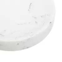 Мыльница тм VETTA Мрамор, смола (полирезин), бело-серый, 11x11x2,1см