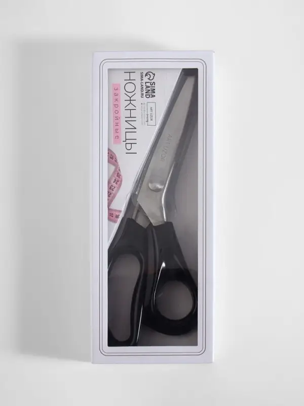 Ножницы &laquo;Зигзаг&raquo;, 9.5", 23 см, шаг - 3 мм, чёрные
