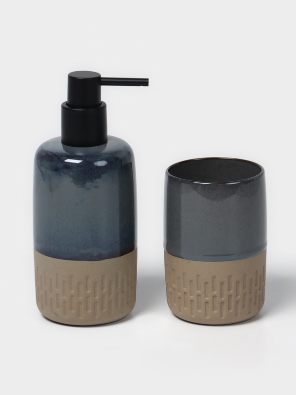 Набор для ванной Набор для ванной "Софт" 2 предмета (дозатор для мыла, стакан)