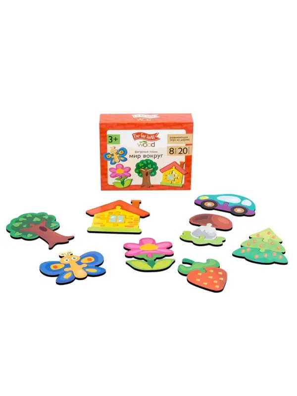 Пазлы фигурные 20 эл. "Мир вокруг" 05955